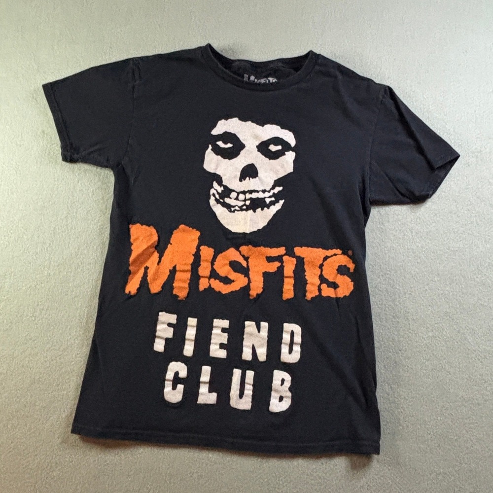 Misfits Fiend Club T Shirt Mens S Black Punk Rock Band Danzig Horrorpunk Samhain